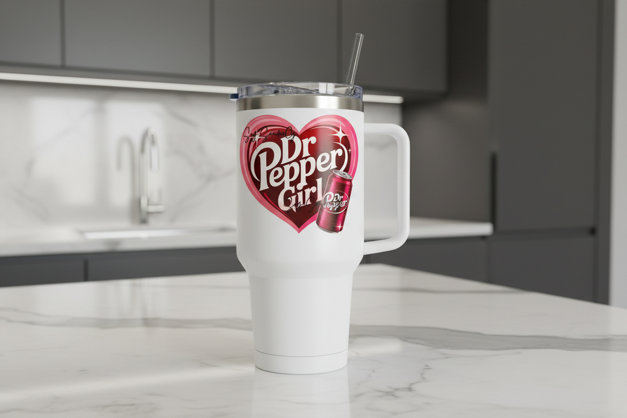 Dr. Pepper Girl - UVDTF Decal for cups/hard surfaces sticker