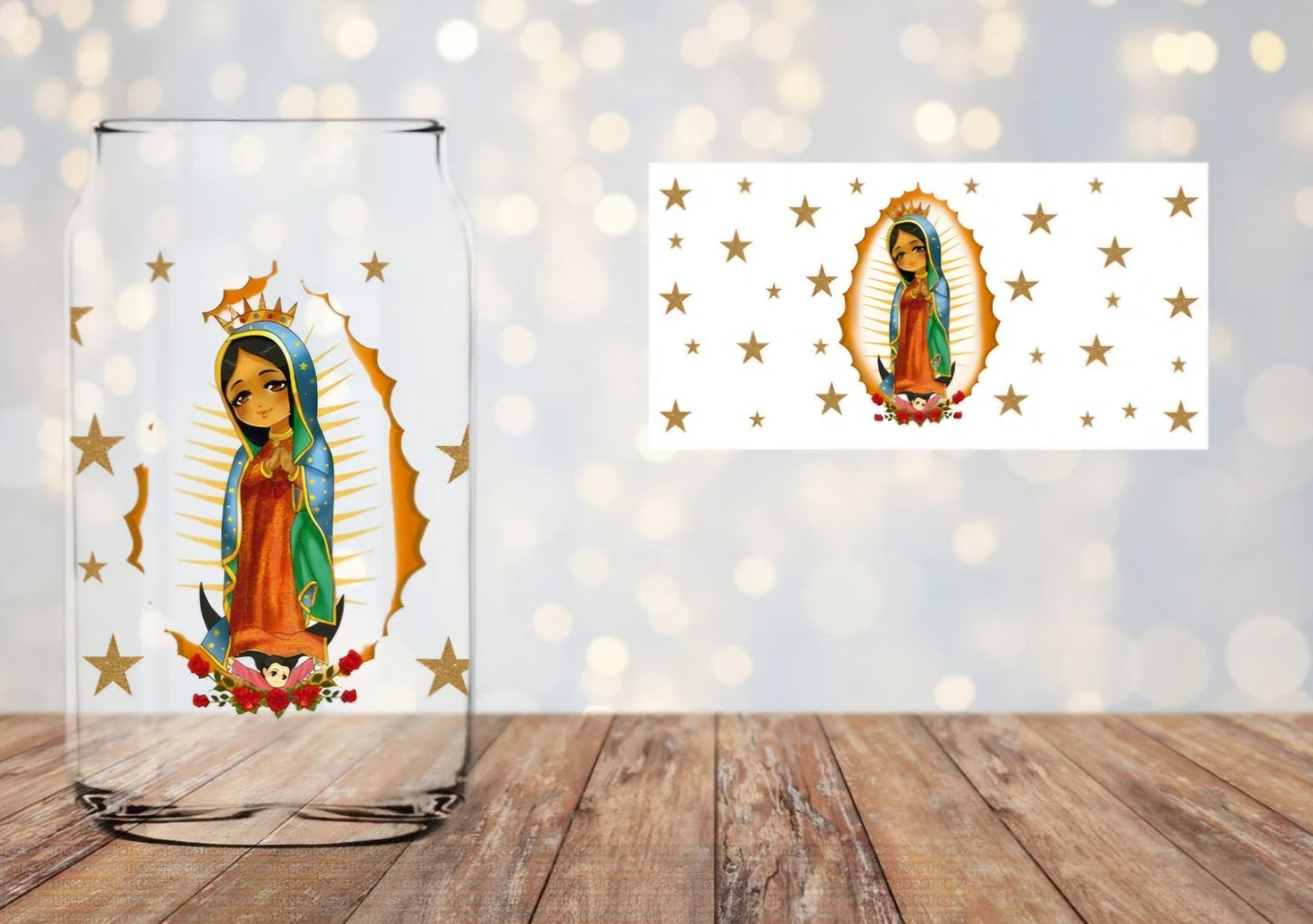 Virgencita - UVDTF Wrap for cups/hard surfaces