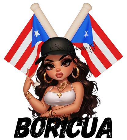 La Boricua - UVDTF Decal for cups/hard surfaces sticker