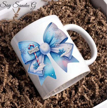 North Pole Coquette Bow - UVDTF Decal for cups/hard surfaces sticker