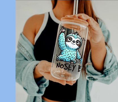Nosey B*tch Sloth - UVDTF Decal for cups/hard surfaces sticker