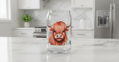 Highland Cow #7 - UVDTF Wrap for cups/hard surfaces sticker