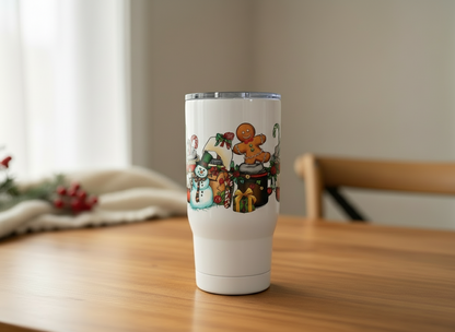 Vasos de muñeco de nieve con envoltura UVDTF