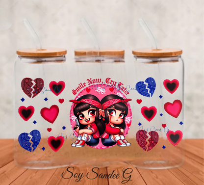 Sonríe ahora, llora después, envoltura UVDTF