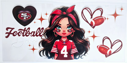 SF Football Babe UVDTF Wrap