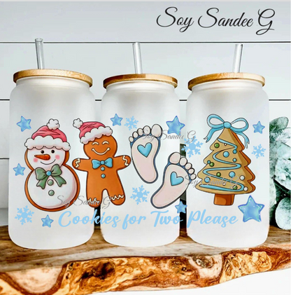 Cookies for Two Please (Blue) - UVDTF Wrap for cups/hard surfaces sticker