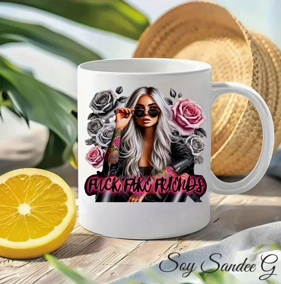 Fake Friends Roses - UVDTF Decal for cups/hard surfaces sticker