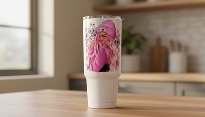 Pink Karol G Bichota - UVDTF Wrap for cups/hard surfaces sticker