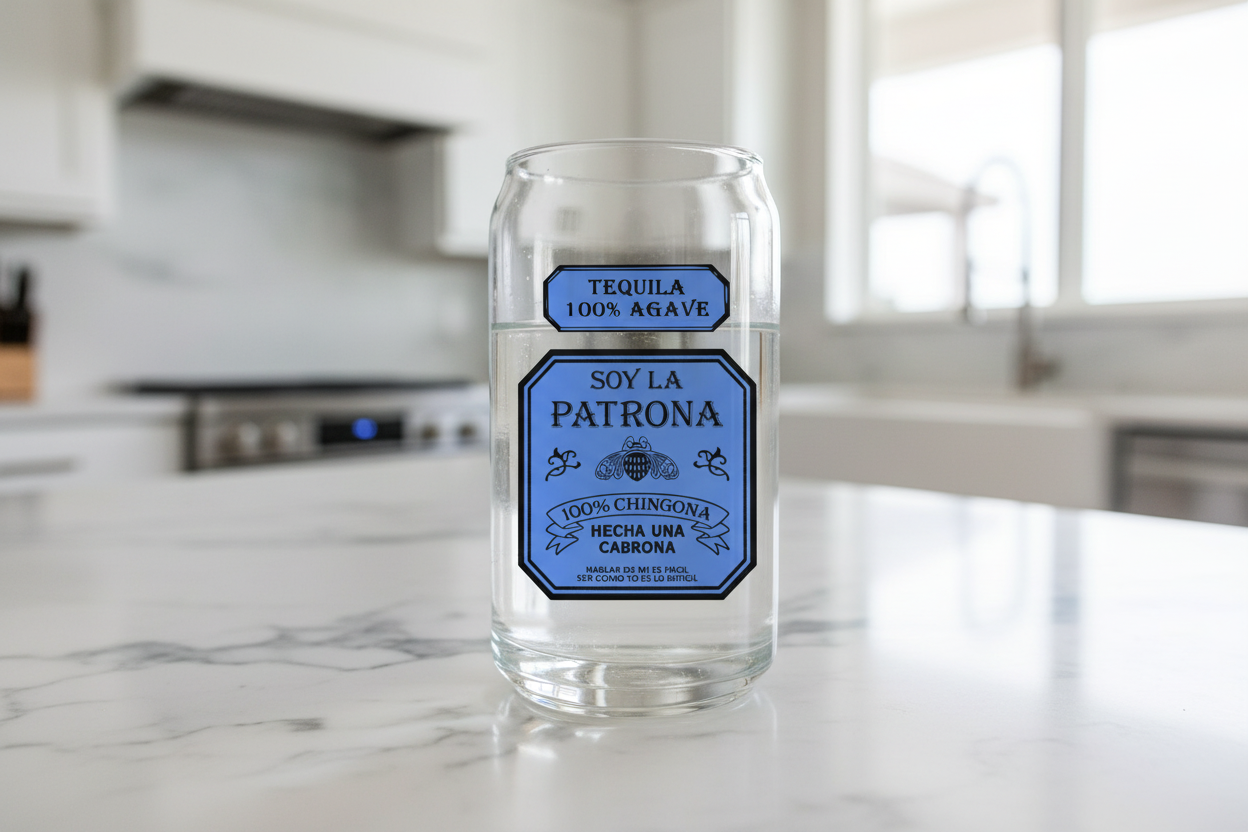 Blue Tequila UVDTF Wrap for cups/hard surfaces sticker