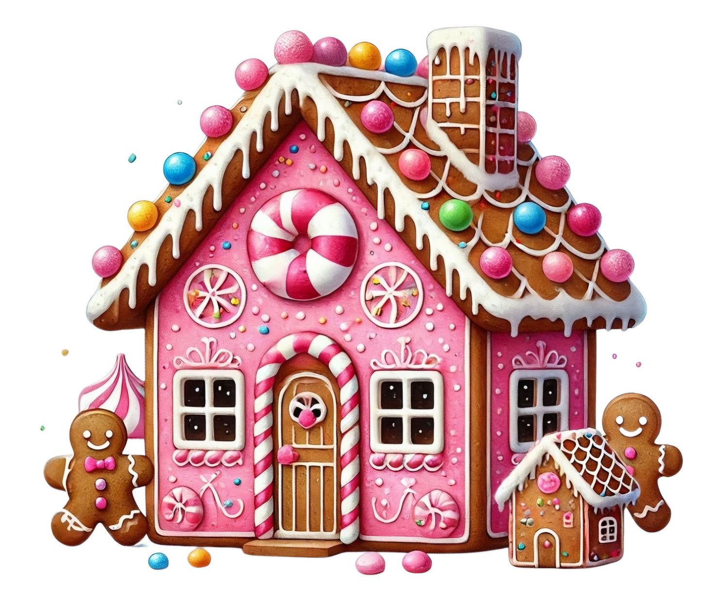 Pink Gingerbread House - UVDTF Decal