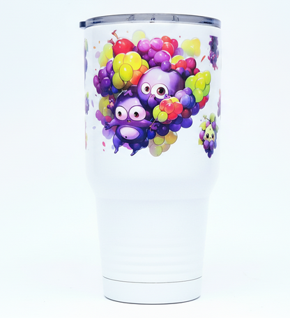 Purple Grapes Cartoon - UVDTF Wrap for cups/hard surfaces sticker