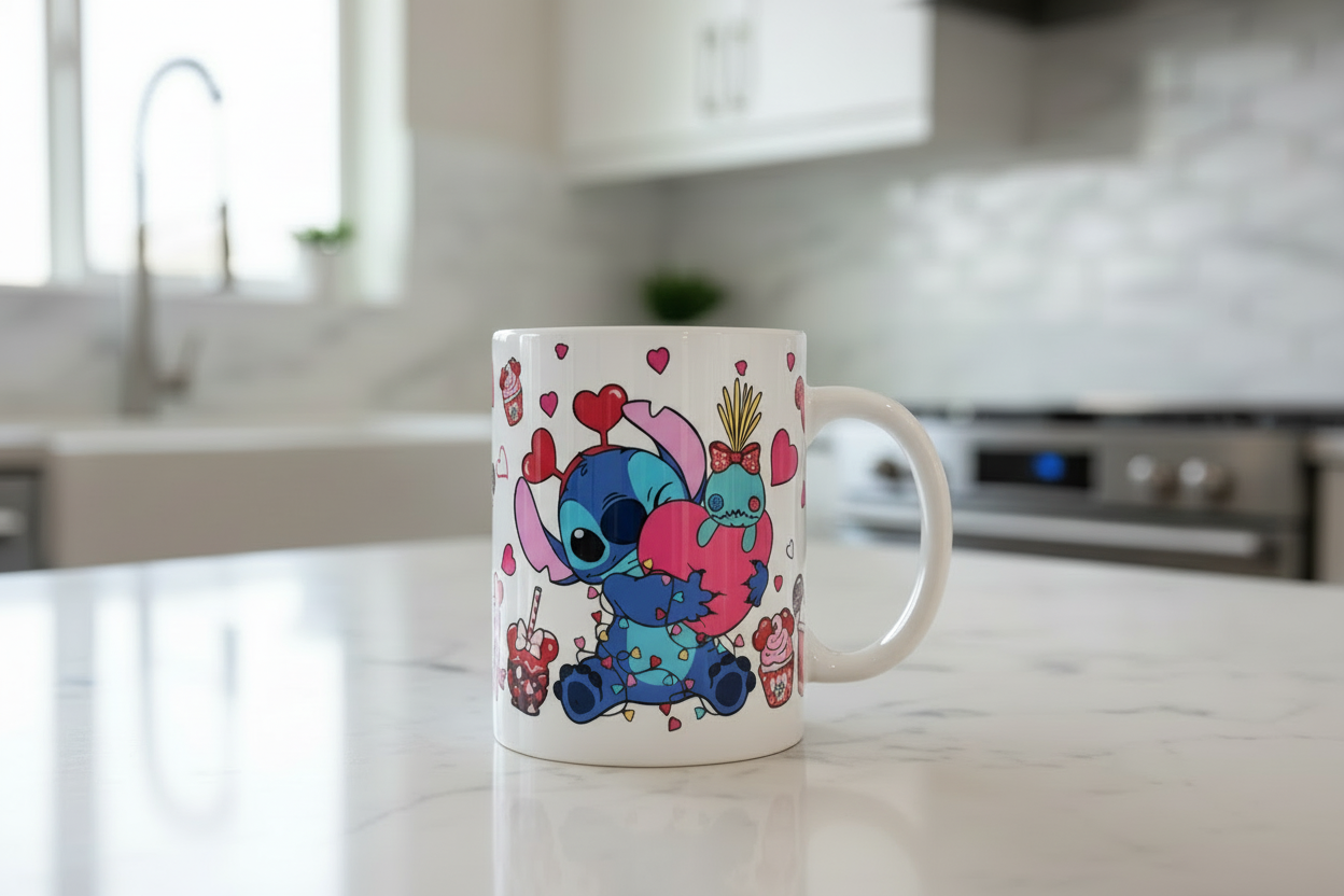 Coser envolturas UVDTF de San Valentín