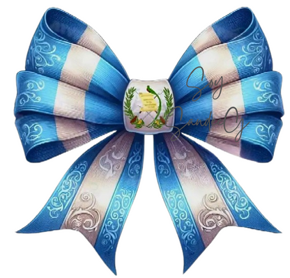 Guatemala Coquette Bow - UVDTF Decal for cups/hard surfaces sticker