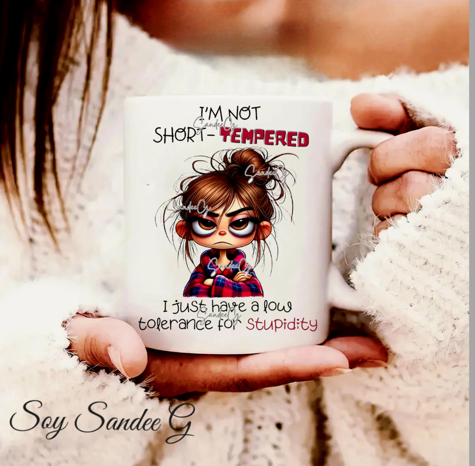 I'm Not Short-Tempered - UVDTF Decal for cups/hard surfaces sticker