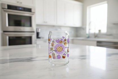 Cafecito y Chisme Purple - UVDTF Wrap for cups/hard surfaces sticker