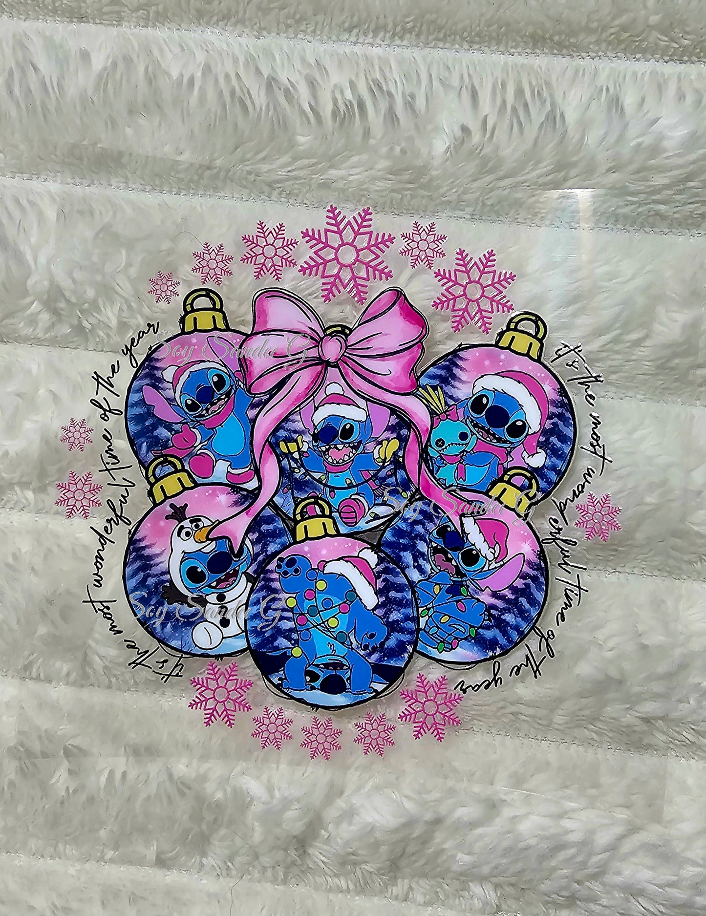 Stitch Ornaments - UVDTF Decal for cups/hard surfaces sticker
