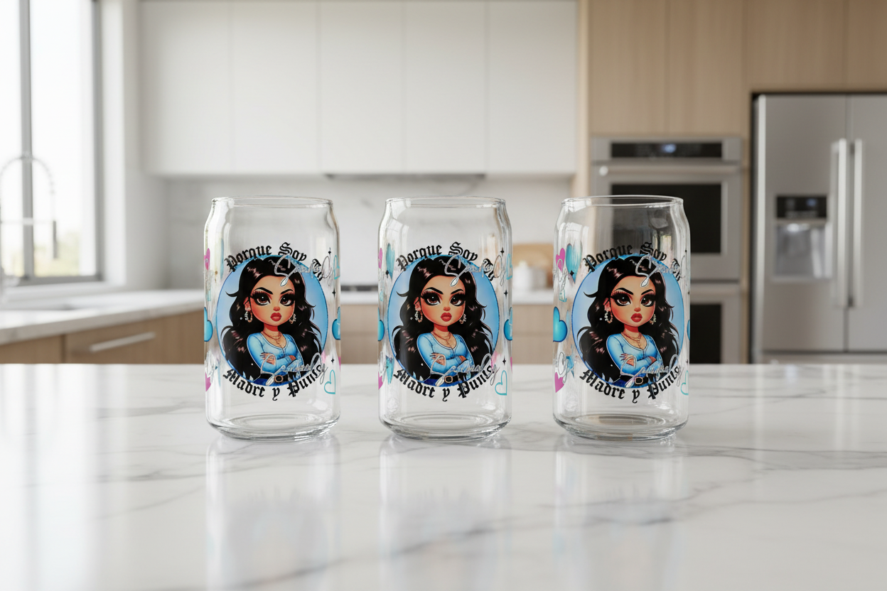 Porque Soy Tu Madre y Punto - UVDTF Wrap for cups/hard surfaces sticker