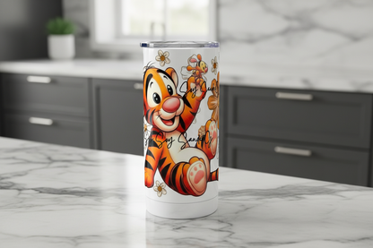 Flowered Tiger - UVDTF Wrap for cups/hard surfaces sticker