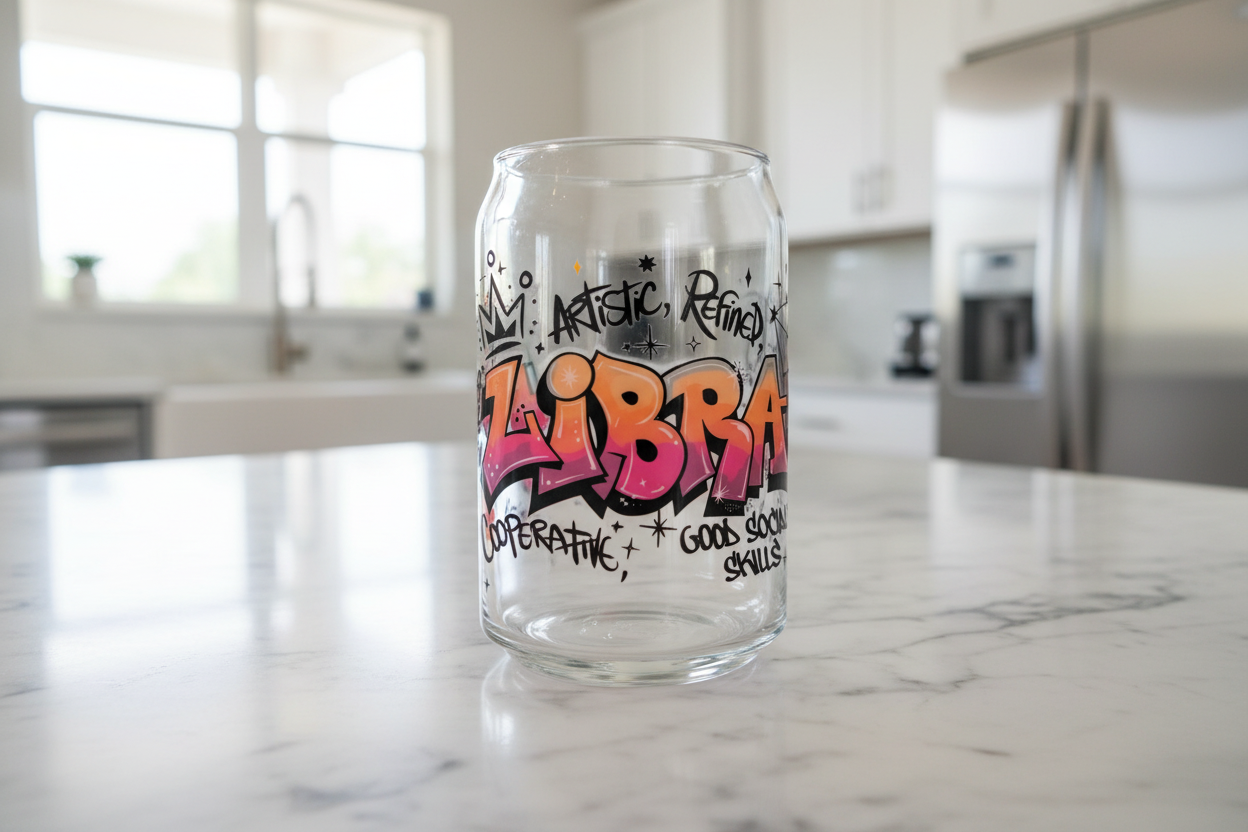 Graffiti Libra - UVDTF Wrap for cups/hard surfaces sticker