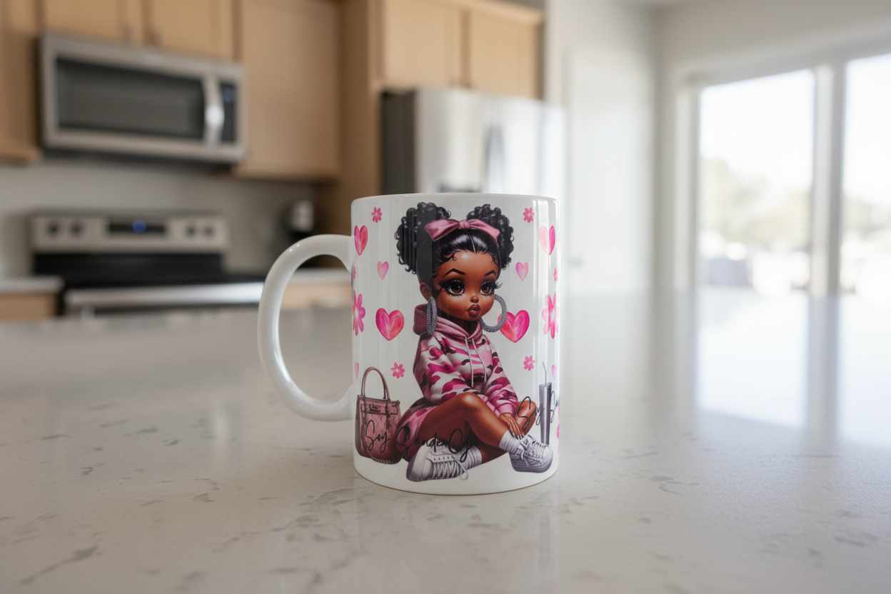 Pink Cutie - UVDTF Wrap for cups/hard surfaces sticker