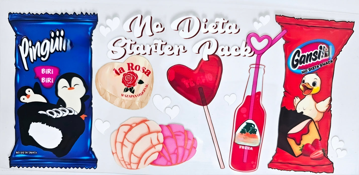 No Dieta Starter Pack - UVDTF Wrap