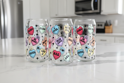 Candy Hearts - UVDTF Wrap for cups/hard surfaces sticker