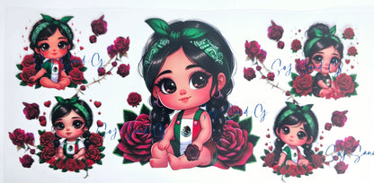 Cute Mexican Toddlers -UVDTF Wrap for cups/hard surfaces sticker