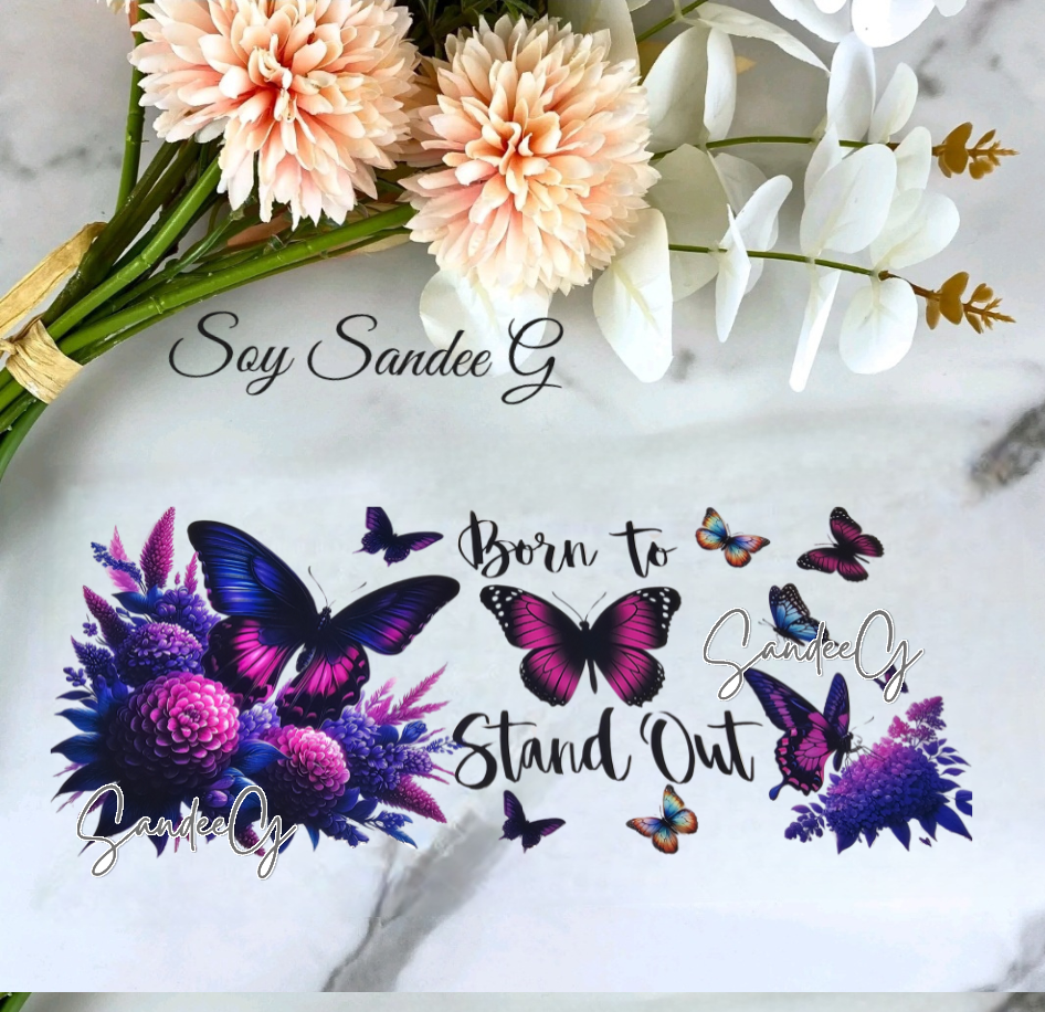 Born To Stand Out - UVDTF Wrap for cups/hard surfaces sticker