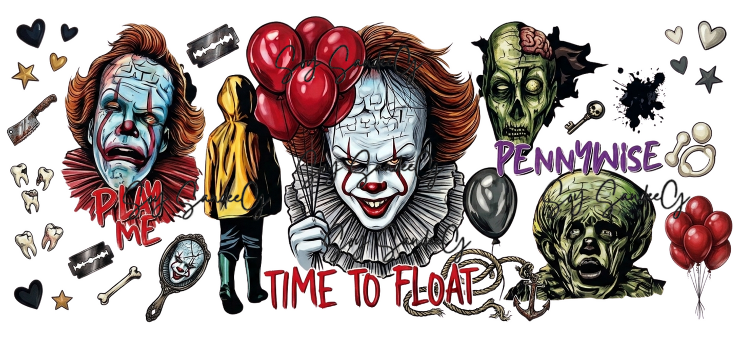 Pennywise - UVDTF Wrap for cups/hard surfaces sticker