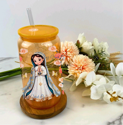 Virgen de Guadalupe White Dress- UVDTF Wrap for cups/hard surfaces