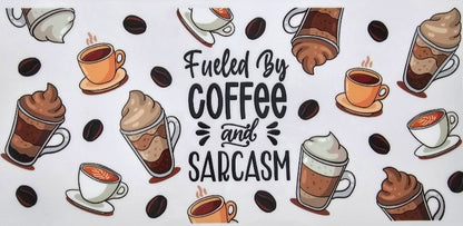 Impulsado por el café y el sarcasmo UVDTF