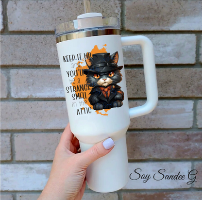 Calcomanía UVDTF Keep It Up Kitty