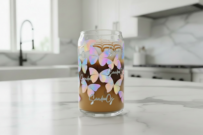Iridescent Butterflies - UVDTF Wrap for cups/hard surfaces sticker