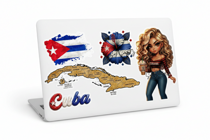Cuban Cutie #2 - UVDTF Wrap for cups/hard surfaces sticker