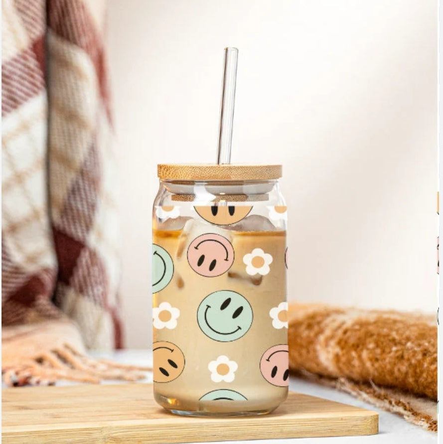 Happy Faces - UVDTF wrap for cups/hard surfaces sticker