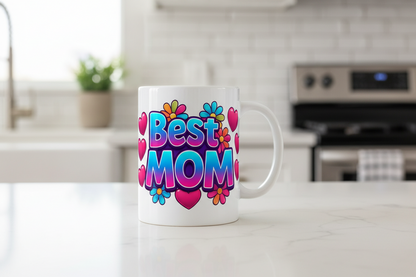 Best Mom #2 - UVDTF wrap for cups/hard surfaces sticker