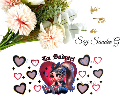 La Sadgirl - UVDTF Wrap for cups/hard surfaces sticker