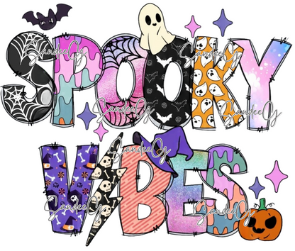 Spooky Vibes - UVDTF Decal for cups/hard surfaces sticker