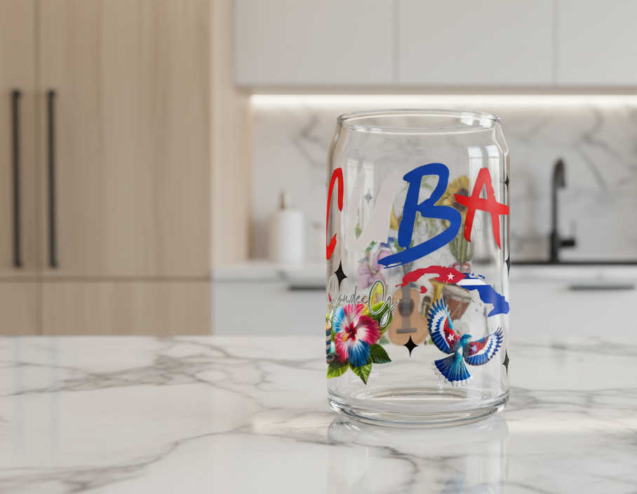 Cuba - UVDTF Wrap for cups/hard surfaces sticker