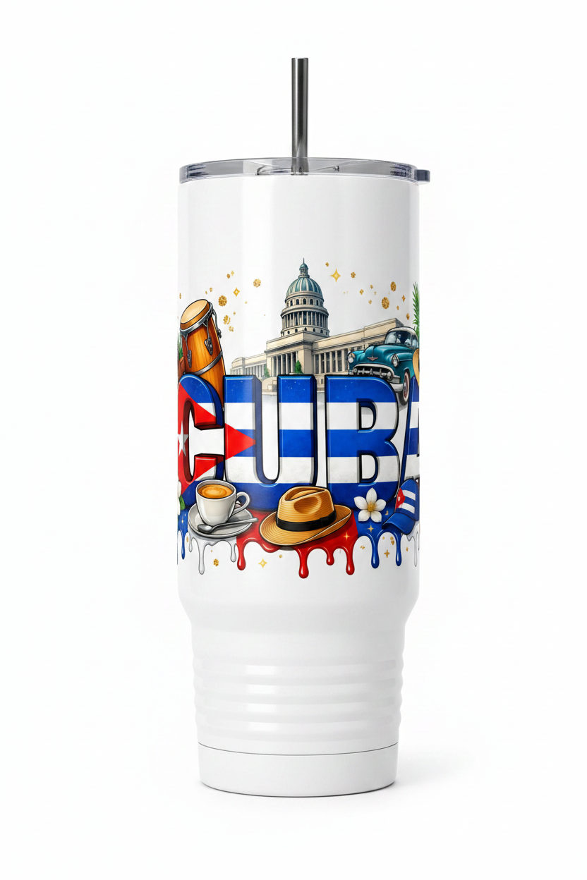 Cuba #2 - UVDTF Wrap for cups/hard surfaces sticker