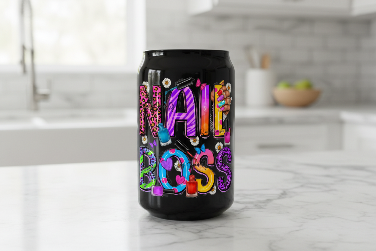 Nail Boss - UVDTF Decal for cups/hard surfaces sticker