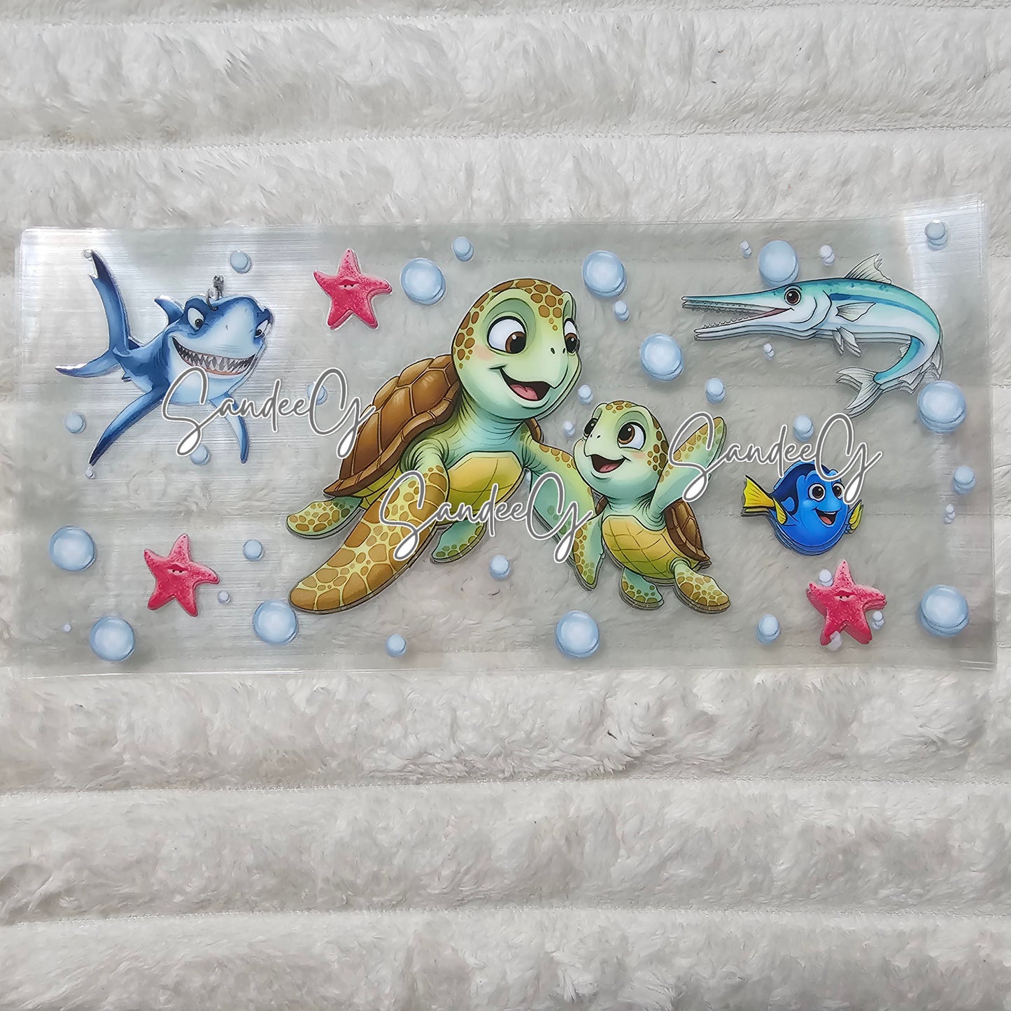 Crush Turtles - UVDTF Wrap for cups/hard surfaces sticker