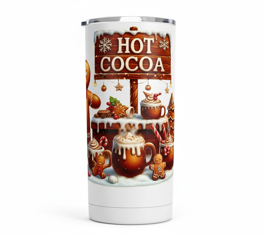 Hot Cocoa Gingerbread Man - UVDTF Decal for cups/hard surfaces sticker