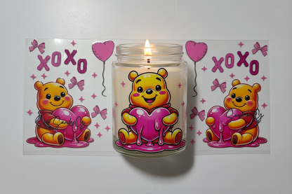 Pooh Hearts - UVDTF wrap for cups/hard surfaces sticker