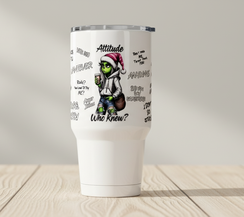 Attitude? - 16oz Glass Cup