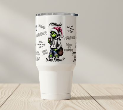 Attitude? - 16oz Glass Cup