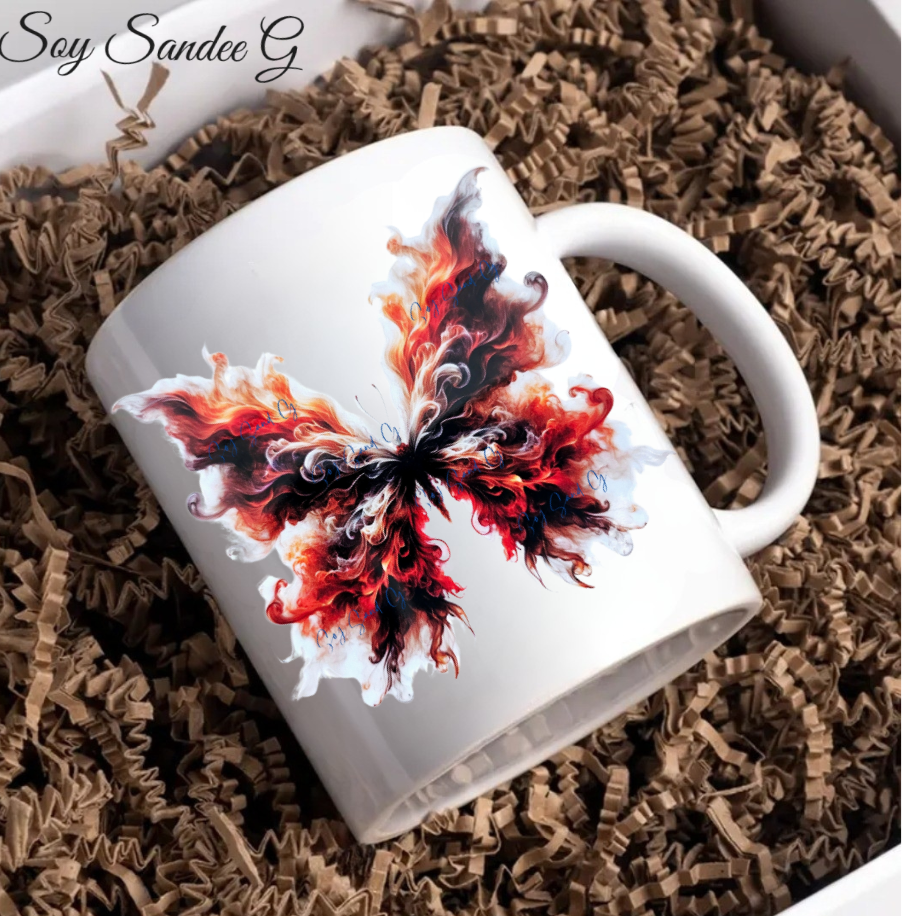 Smoke Butterfly #4 - UVDTF Decal for cups/hard surfaces sticker