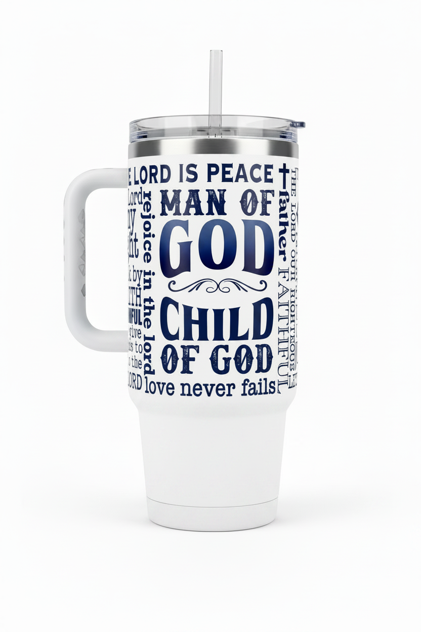 Man of God - UVDTF Wrap for cups/hard surfaces sticker