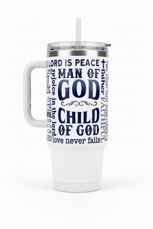 Man of God - UVDTF Wrap for cups/hard surfaces sticker