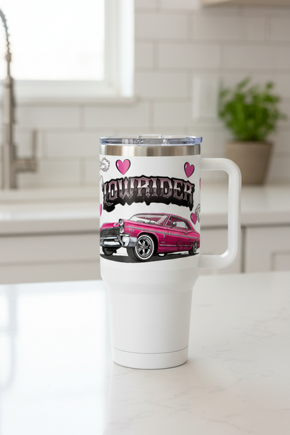 Pink Lowrider - UVDTF Wrap for cups/hard surfaces sticker